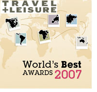Travel+Leisure Magazine, World's Bet 2007